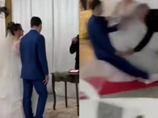 Imagem - Homem desmaia no próprio casamento após chegada de noiva ao altar
