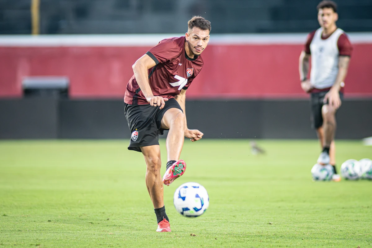 Elenco do Vitória em treinando em preparação para enfrentar o Cruzeiro por Victor Ferreira / EC Vitória