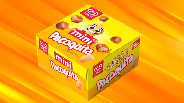 Mini bombom de sorvete de Paçoquita