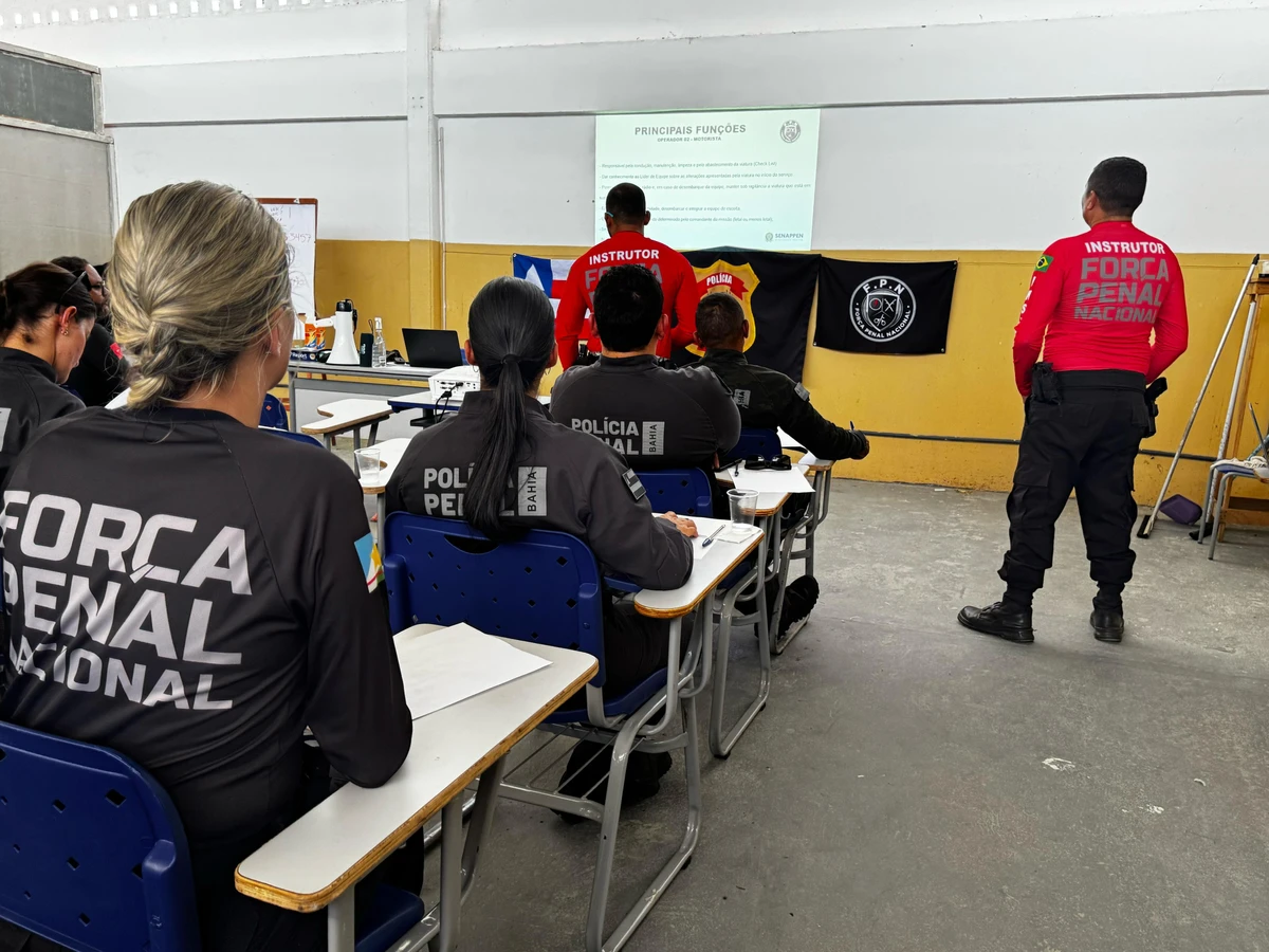Policiais Penais da Bahia vão receber treinamento da Força Penal Nacional por Hildazio Santana - Nucom/Seap