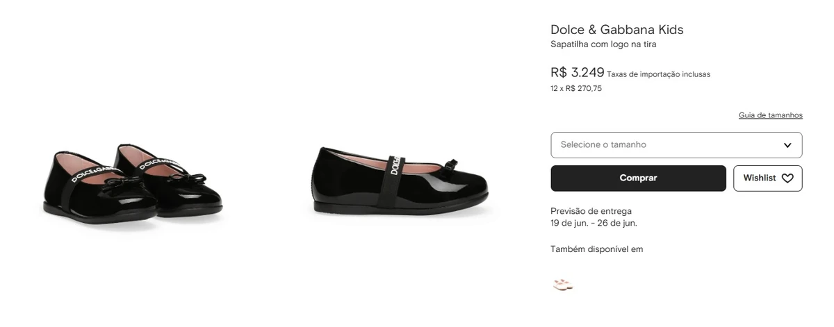 Sapatilha usada por Mavie por Reprodução