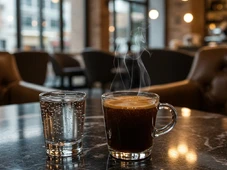 Imagem - Por que servem água com gás antes do café? Entenda a tradição