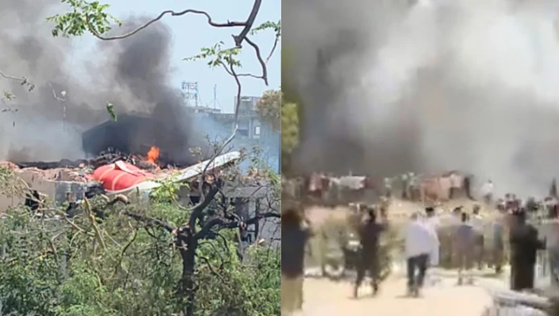 Imagem - Imprensa indiana afirma que todos no avião que caiu em área residencial morreram