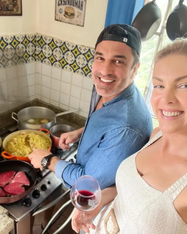 Ana Hickmann e Edu Guedes por Reprodução
