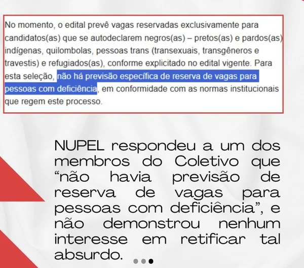 Coletivo faz série de reclamações  por Coletivo PcD 