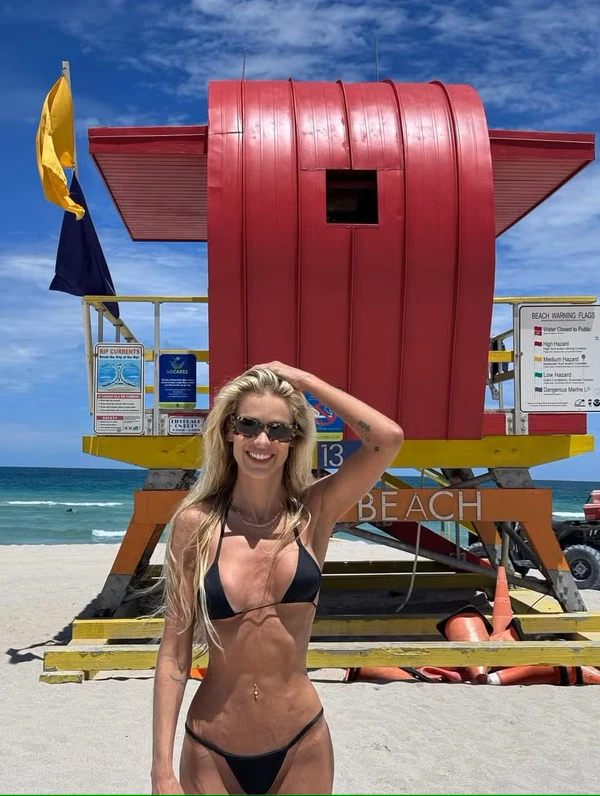 Yasmin Brunet em fotos apagadas posteriormente por Reprodução/Instagram