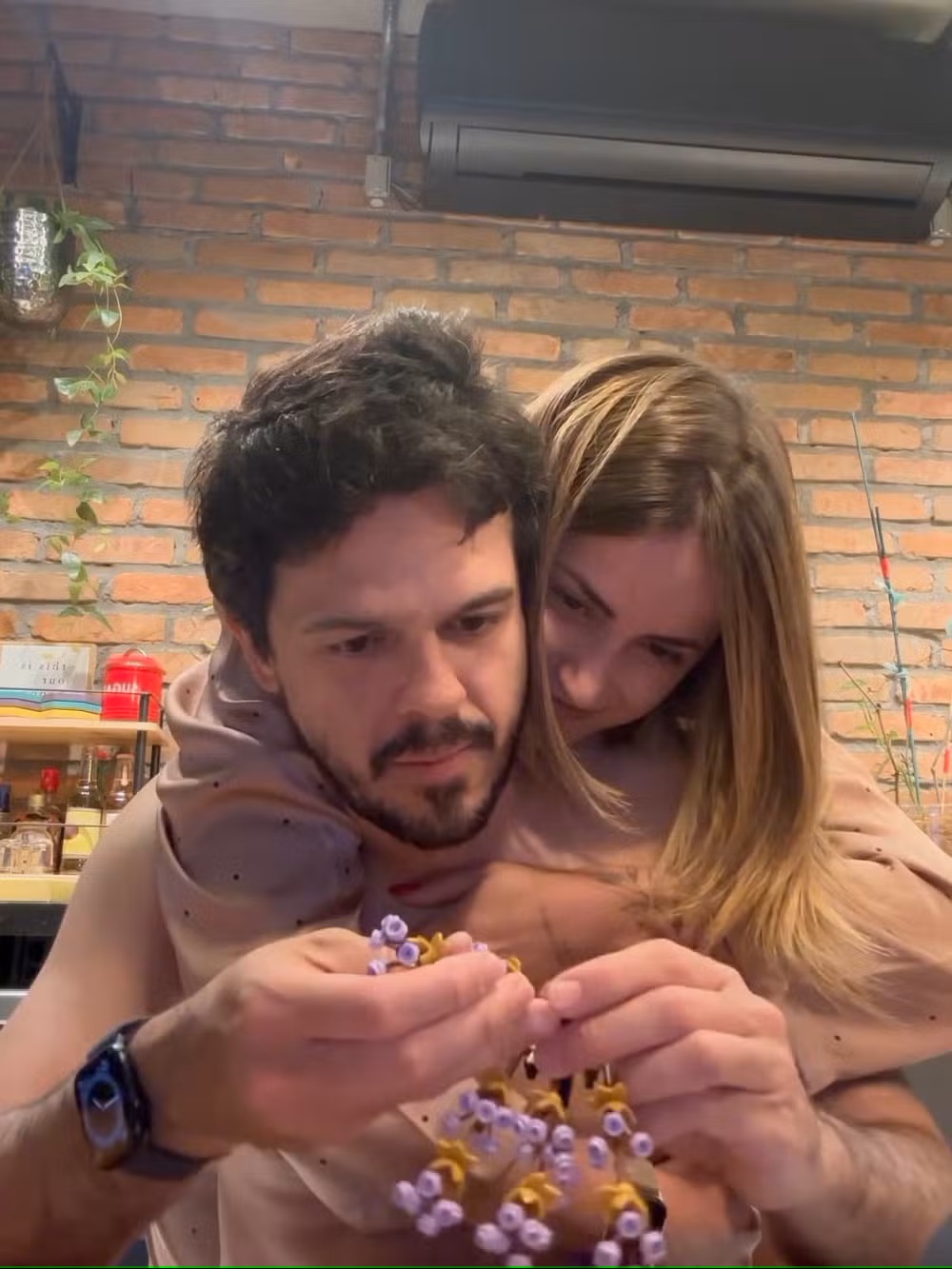 Mari Palma e Osmar Campbell por Reprodução/Instagram