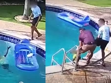 Imagem - Homem invade casa e salva criança de morrer afogada; veja