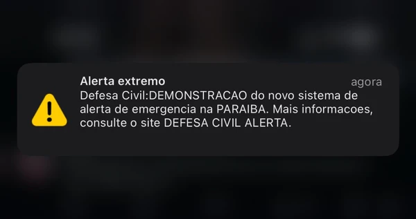 Demonstração do novo sistema de alerta da Defesa Civil ocorreu neste sábado (14)