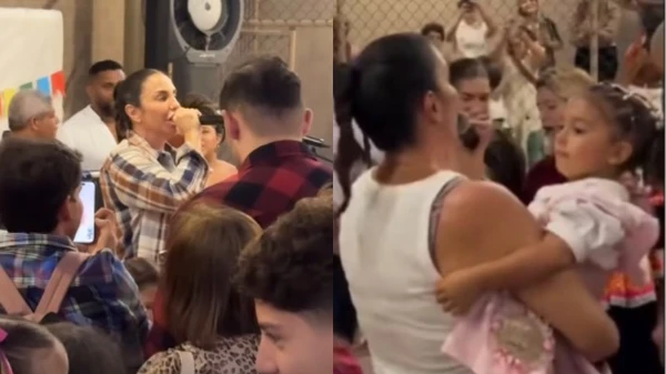 Ivete anima arraiá em escola de Salvador