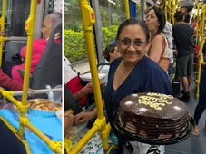 Imagem - Passageiros se unem, fazem café da manhã e até chá de bebê em linha de ônibus