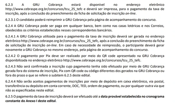 Concurso do TCU  por TCU
