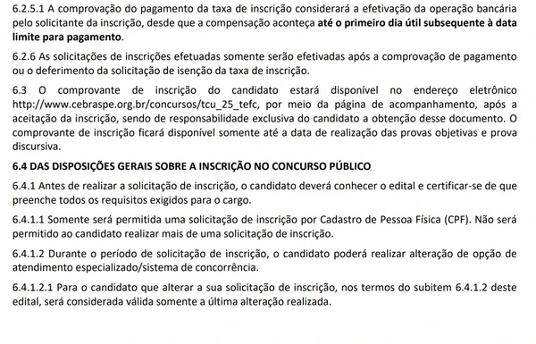 Concurso do TCU  por TCU