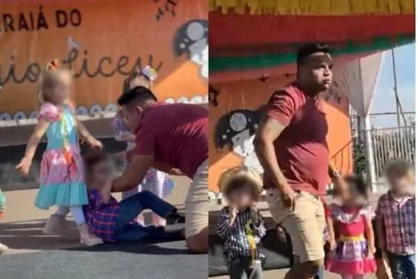 Douglas Parisio foi para cima de menino
