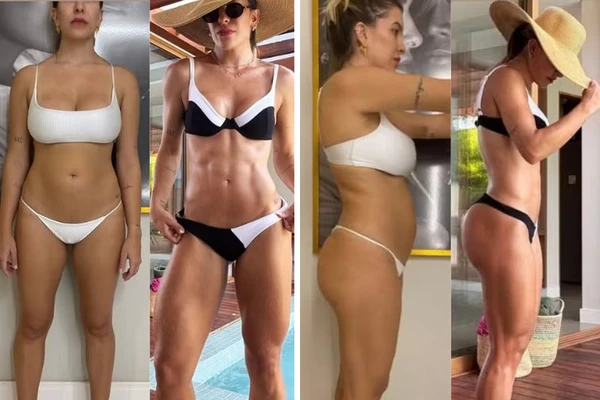Lore Improta antes e depois