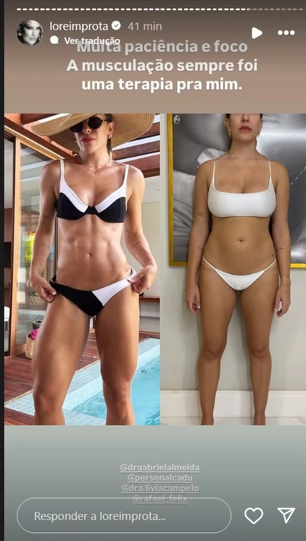 Lore Improta fala dos impactos da gravidez no corpo
