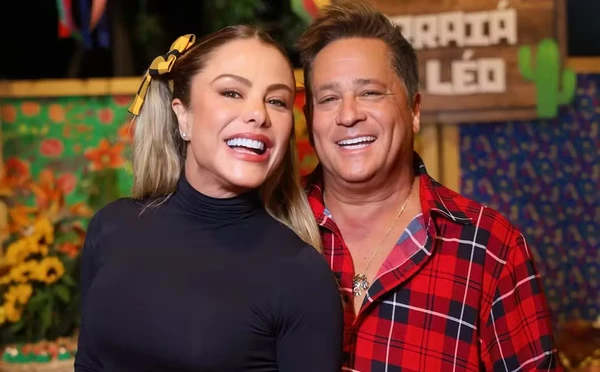 Poliana Rocha e Leonardo por Reprodução