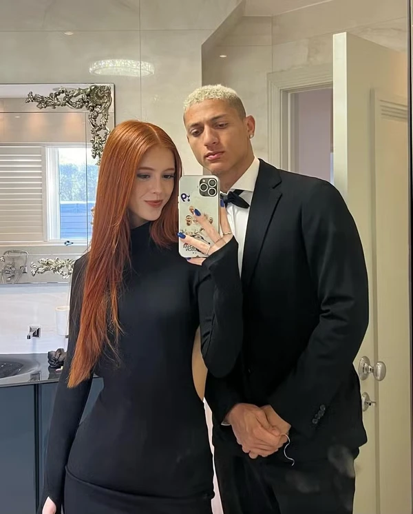 Richarlison e Amanda Araújo por Reprodução/Redes Sociais 