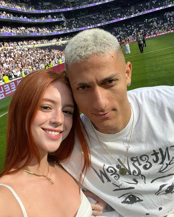 Richarlison e Amanda Araújo por Reprodução/Redes Sociais 