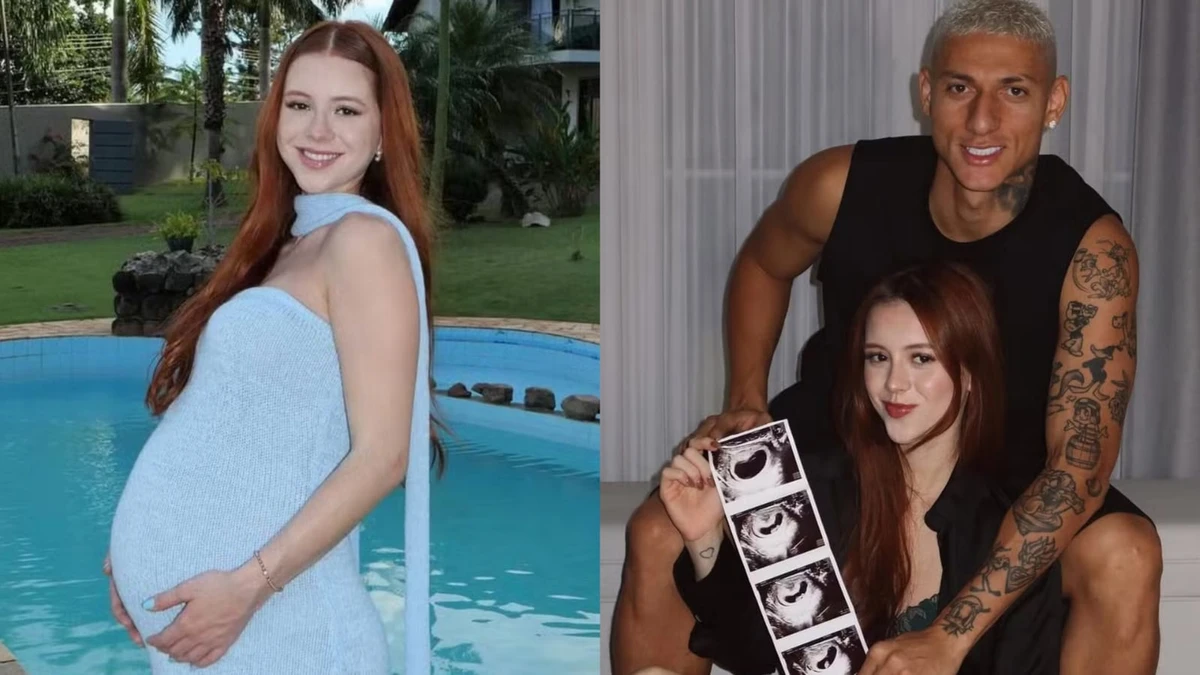 Richarlison e Amanda Araújo comemoram nascimento do primeiro filho 