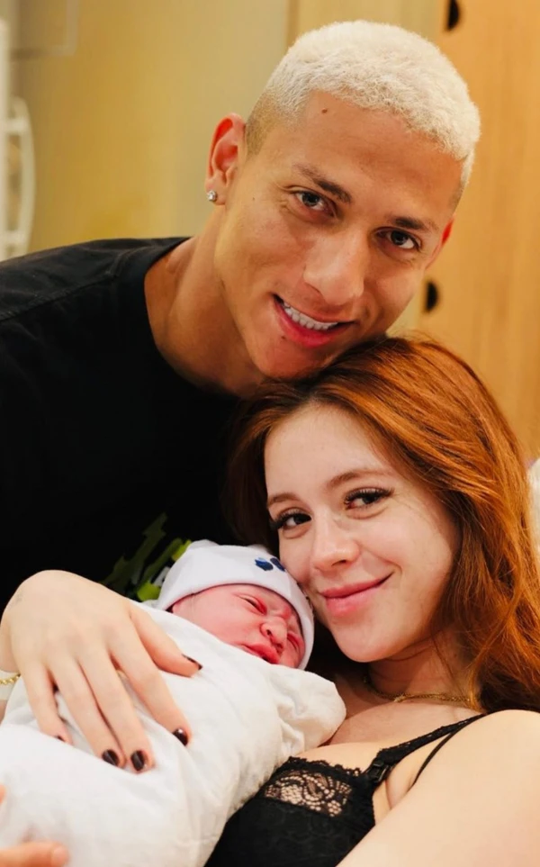 Richarlison e Amanda Araújo por Reprodução/Redes Sociais   