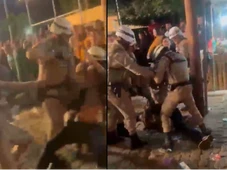 Imagem - PMs agridem homem com socos e chutes em festa junina na Bahia; veja vídeo
