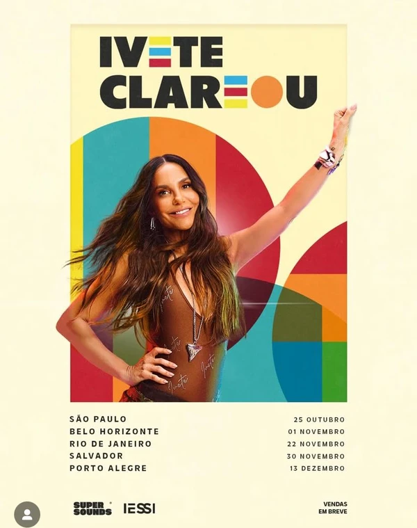 Datas da turnê Clareou