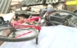 Desabamento no Uruguai por Reprodução/TV Bahia