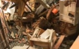 Desabamento no Uruguai por Reprodução/TV Bahia