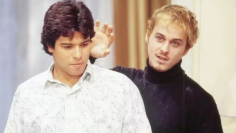 Guilherme Fontes e Mauricio Mattar em A Viagem  por Reprodução/TV Globo