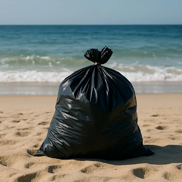 Lixo na praia