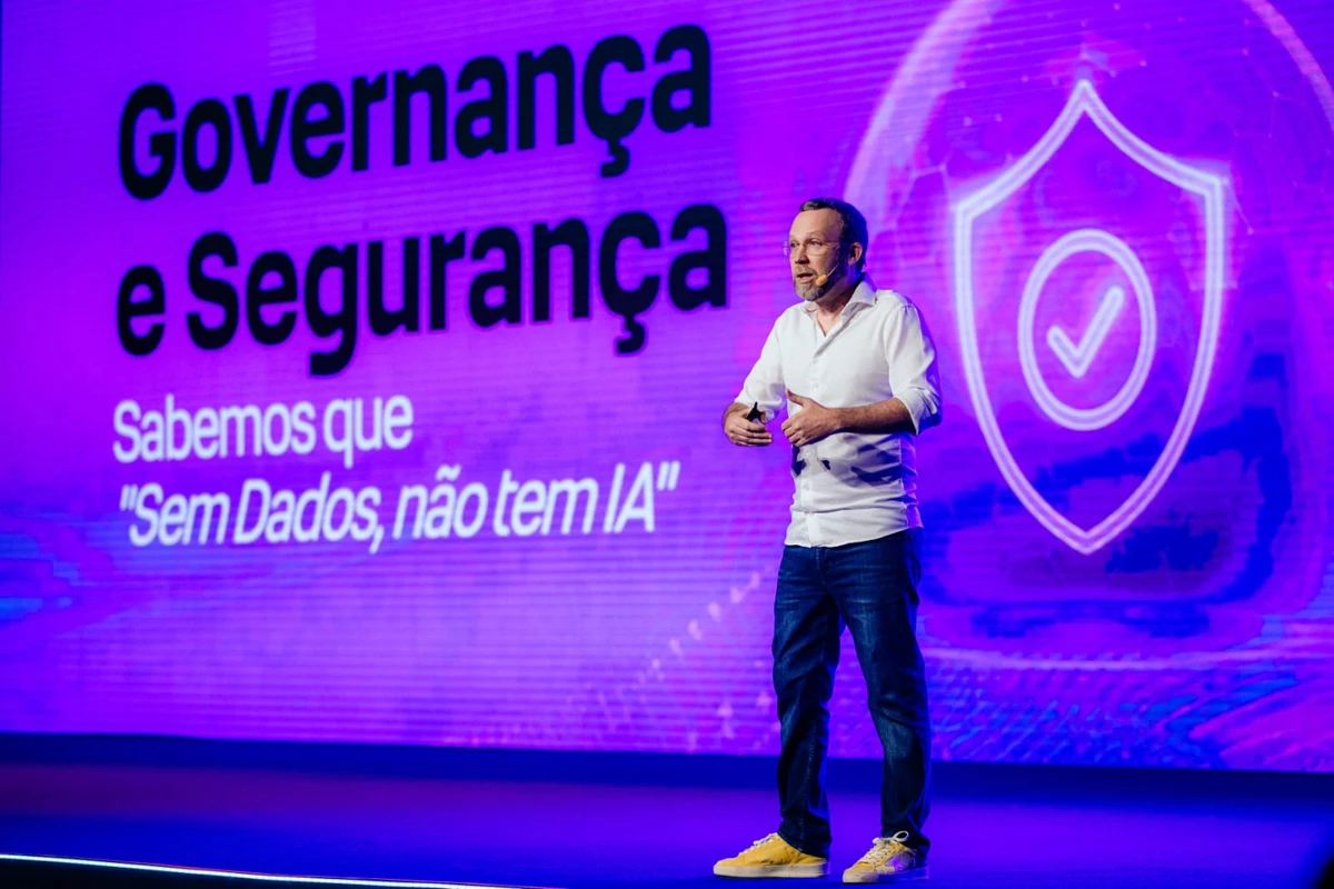 Dennis Herszkowicz, presidente da Totvs, na abertura do evento
