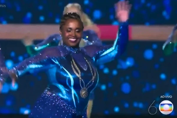 Daiane dos Santos se apresentou no especial da Globo