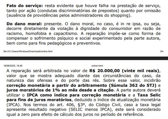 Sentença por Reprodução