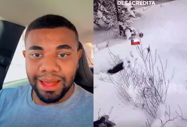 Davi Brito foi ao Chile na primavera e, agora, vai voltar para conhecer a neve por Reprodução