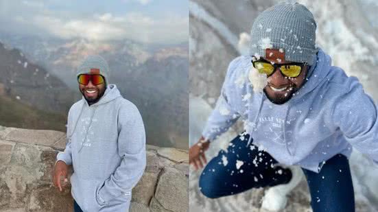 Davi Brito foi ao Chile na primavera e, agora, vai voltar para conhecer a neve por Reprodução
