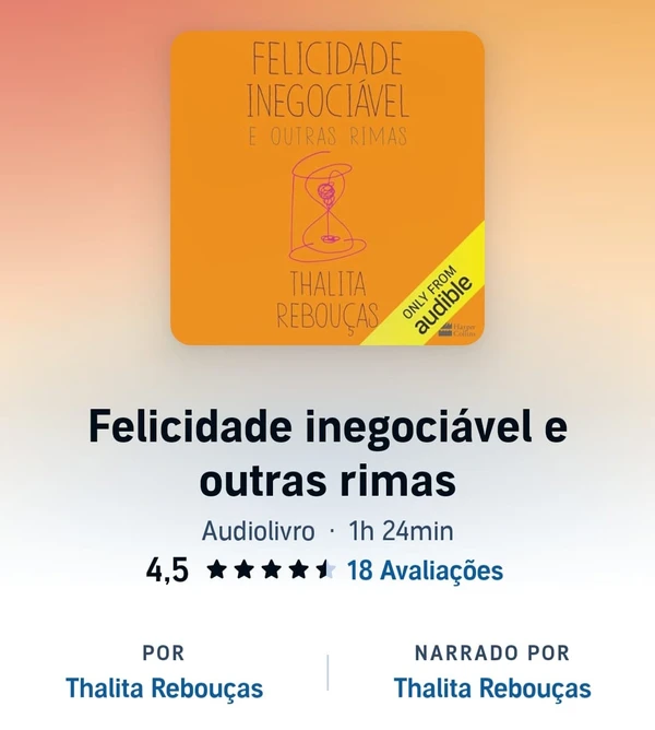 Felicidade inegociável e outras rimas (Thalita Rebouças)