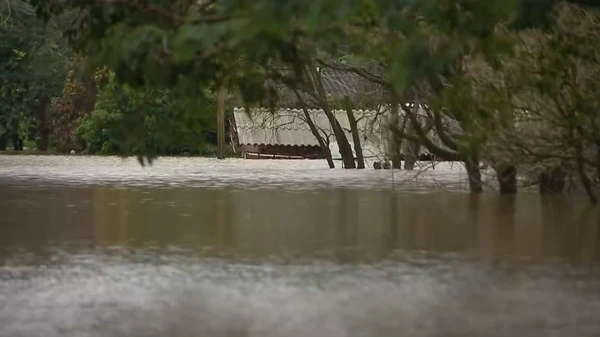 Ruas inundadas em Lajeado, no Rio Grande do Sul