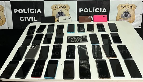 36 celulares furtados são localizados 