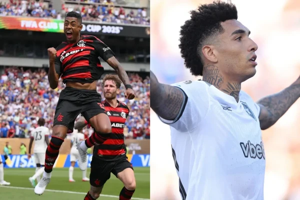 Bruno Henrique, do Flamengo, e Igor Jesus, do Botafogo