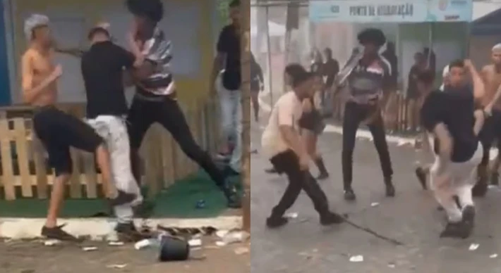 Imagem - Socos e pontapés: briga generalizada assusta pessoas no São João de Serrinha