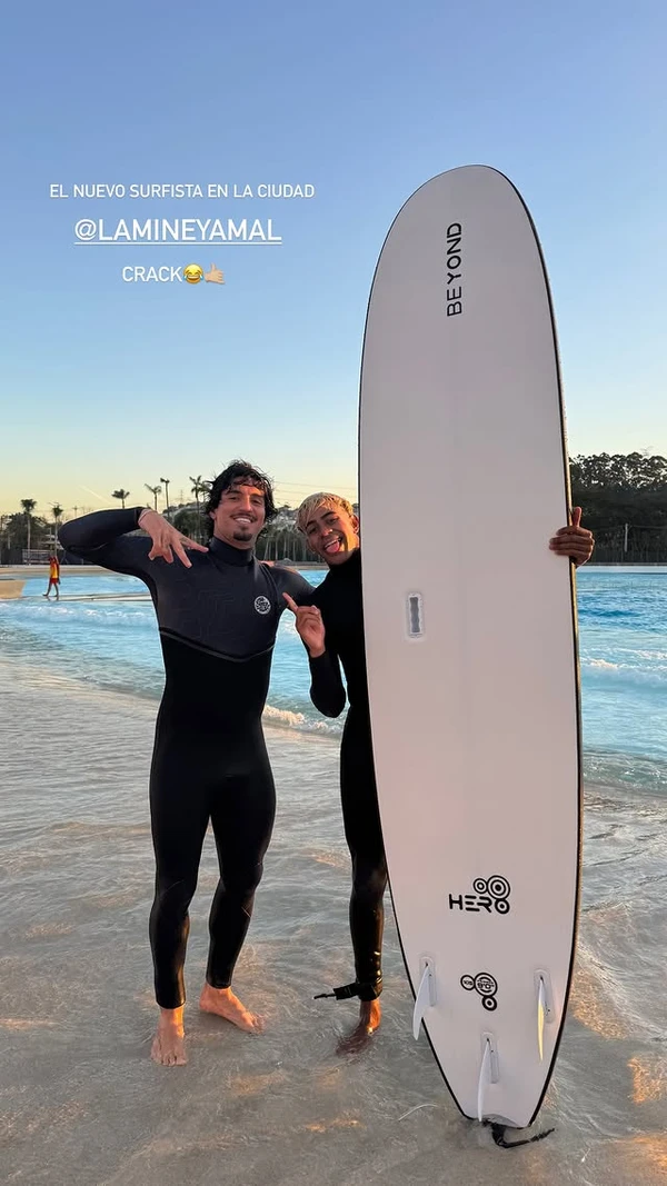 Gabriel Medina e Yamal por Reprodução