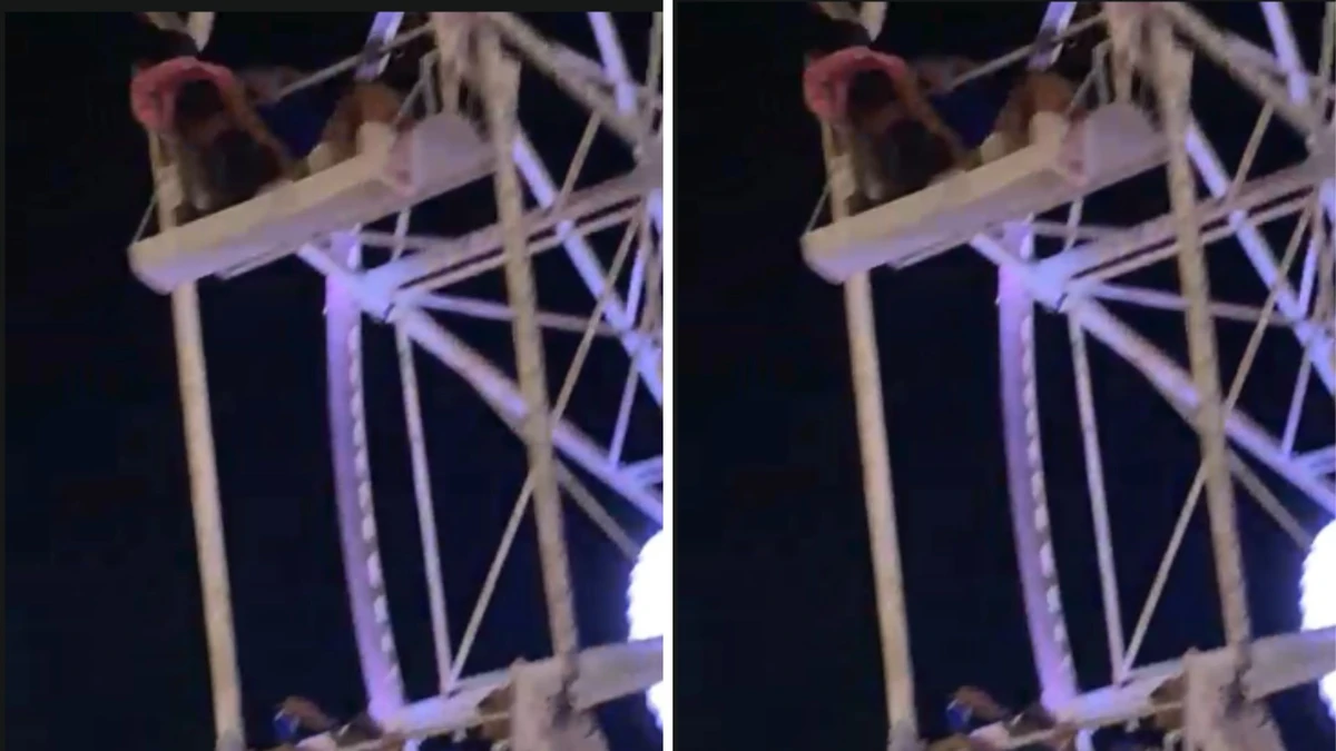 Menina bateu em cabine inferior antes de cair no chão por Reprodução