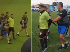 Imagem - Árbitro é preso enquanto apitava final de torneio de futebol