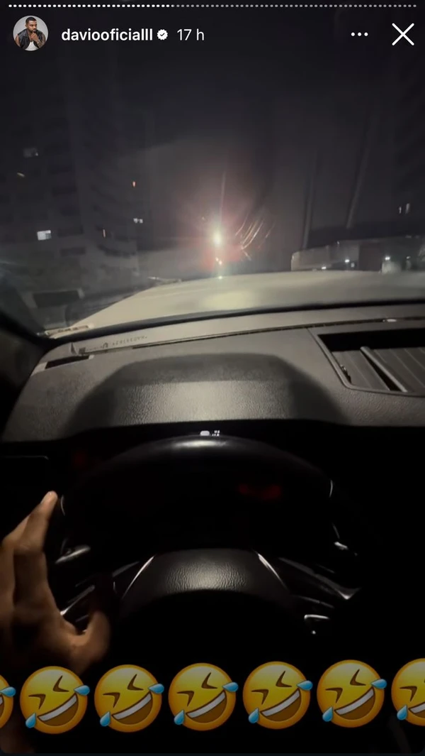 Davi Brito relata problema com o carro por Reprodução