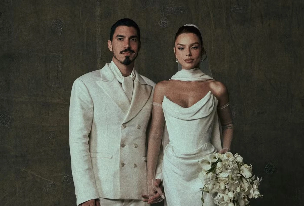 Giovanna Lancellotti e Gabriel David se casam no Cristo Redentor por Reprodução/Instagram 
