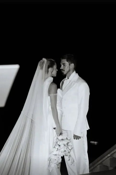Giovanna Lancellotti e Gabriel David se casam no Cristo Redentor  por Reprodução/Instagram   