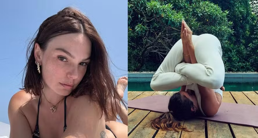 Isis Valverde impressiona com flexibilidade em homenagem ao Dia do Yoga por Reprodução/Redes Sociais 