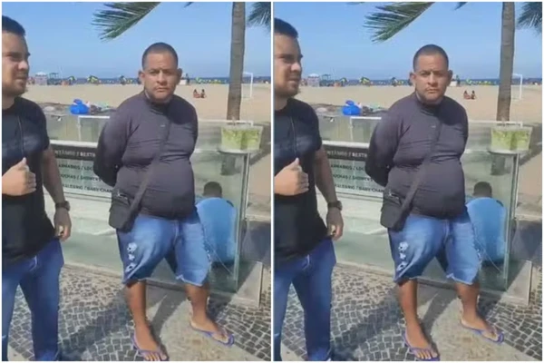 Júlio César de Almeida Barreto foi preso na praia