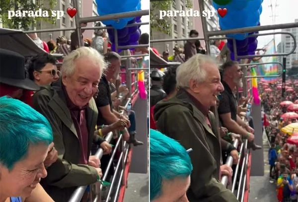 Marco Nanini participa pela 1ª vez da Parada LGBTQIA+ de SP aos 77 anos
